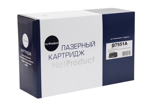 Картридж NetProduct (N-Q7551A) для HP LJP3005/M3027MFP/M3035MFP, 6,5K