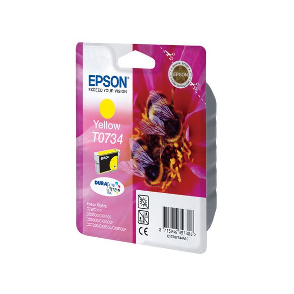 Картридж Epson C79/C110/T40W/TX200/400/TX600FW (O)T07344A10/C13T10544A10, Y (Повр. упак.)