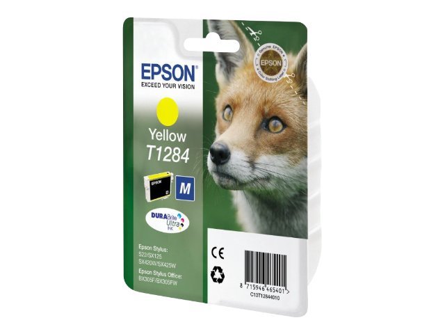 Картридж Epson Stylus S22/SX125/SX420W/SX425W/BX305F(O) C13T12844011, Y, ПУ