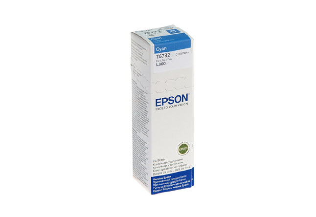 Чернила Epson L800/L1800/L810/L850 (О) C13T67324A, cyan,70ml (Повреждённая упаковка)